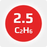 Этан (С2H6) 2.5 (99,5%) хладагент марка R-170 в баллоне 5л (1,4кг) соединение W21,8x1/14'' LH (DIN 1)