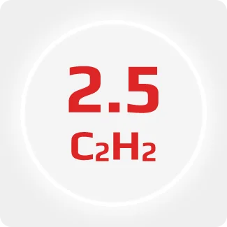 Ацетилен 2.5 (марка А), для фотометрии